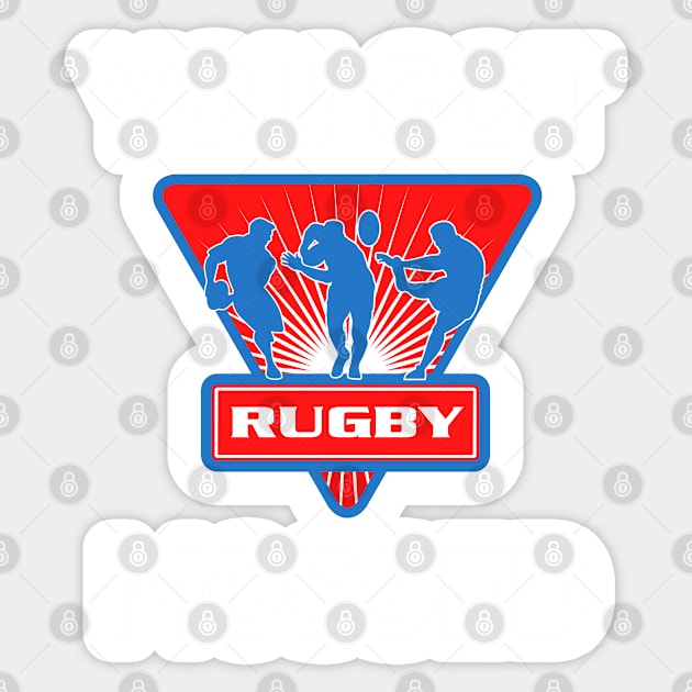 You Got Mossed - You Got Mossed Rugby Lover Funny - You Got Mossed Rugby Fire Ball Sticker by Famgift